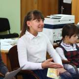 изображение: Фото 45. 2018.10.23 Елизавета Лабодина в гимназии №35. Объединение детских библиотек Тольятти