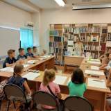 изображение: Фото 3. 2022.08.09 Встреча с Е. Сафро в ДБ№11. Объединение детских библиотек Тольятти